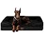 Luxury Orthopedic Dog Bed with Bolster – Memory Foam Comfort for Large and Medium Dogs, Washable Cover, Anti-Slip Bottom