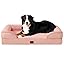Luxury Orthopedic Dog Bed with Bolster – Memory Foam Comfort for Large and Medium Dogs, Washable Cover, Anti-Slip Bottom